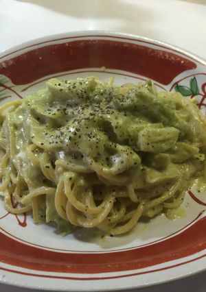 キャベツとアボカドの和風カルボナーラ-レシピのメイン写真
