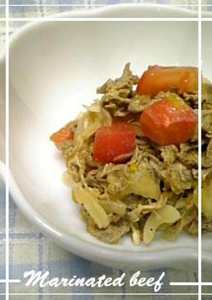 ☆簡単☆牛肉のもっとさっぱりマリネ-レシピのメイン写真