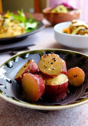 薩摩芋の白味噌煮。-レシピのメイン写真