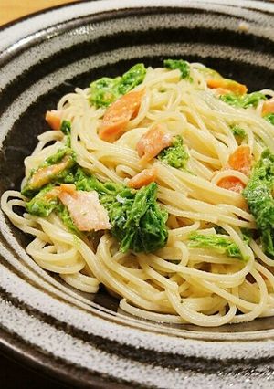 スモークサーモンとあおさのパスタ-レシピのメイン写真