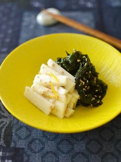 長芋とわかめのわさび甘酢和え【作りおき】-レシピのメイン写真