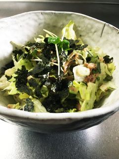 レタスとツナ缶和風サラダ-レシピのメイン写真