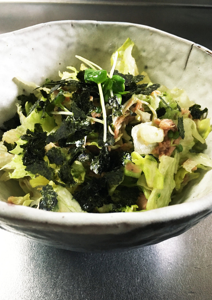 レタスとツナ缶和風サラダ-レシピのメイン写真