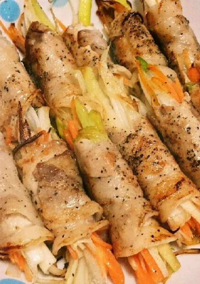 簡単節約!野菜の豚肉巻き-レシピのメイン写真