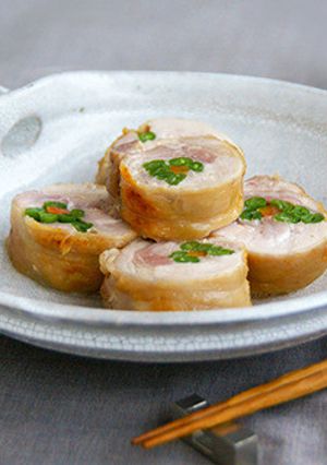 鶏もも肉の春野菜巻き-レシピのメイン写真