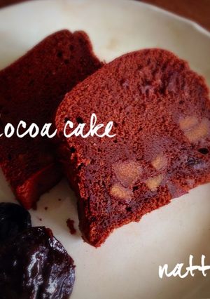 干し柿とプルーンのココアケーキ-レシピのメイン写真
