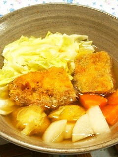 チーズ入りミルフィーユカツのスープ鍋-レシピのメイン写真
