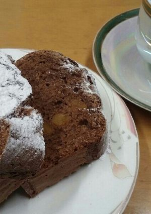 バレンタインチョコパウンドケーキ市田柿入-レシピのメイン写真