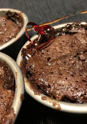 バレンタイン　アメリカフォンダンショコラ-レシピのメイン写真