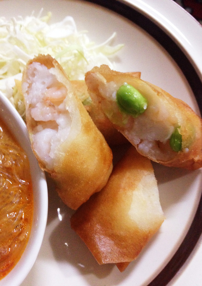 枝豆とエビの春巻き-レシピのメイン写真