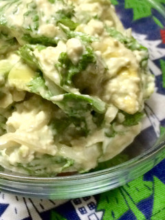 安い!応用可!わさび菜の白和えサラダ-レシピのメイン写真