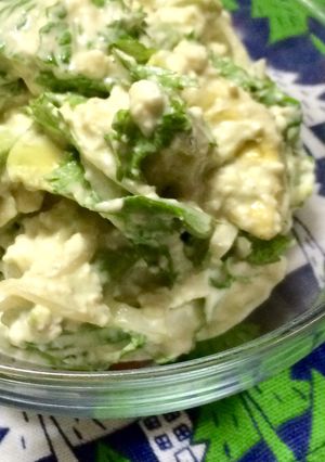 安い！応用可！わさび菜の白和えサラダ-レシピのメイン写真