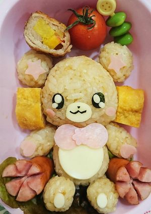 キャラ弁☆プリキュア☆モフルン☆全身-レシピのメイン写真