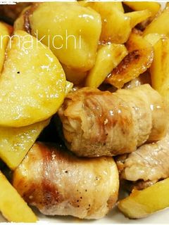 かさ増し☆肉巻き厚揚とじゃが芋のてりやき-レシピのメイン写真