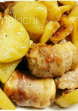 かさ増し☆肉巻き厚揚とじゃが芋のてりやき-レシピのメイン写真