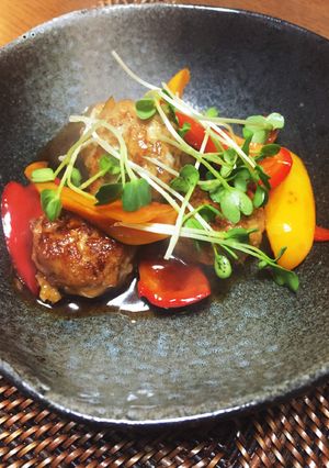 野菜たっぷり肉団子の黒酢あん！お弁当にも-レシピのメイン写真