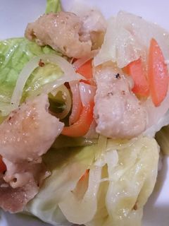 カリカリ鶏皮のポン酢いため-レシピのメイン写真