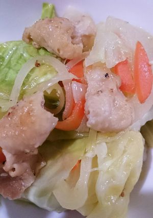 カリカリ鶏皮のポン酢いため-レシピのメイン写真