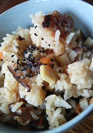 中華風おこわでタケノコ消費！-レシピのメイン写真