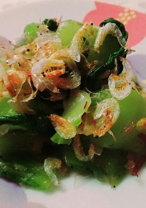 チンゲン菜と小エビの和え物-レシピのメイン写真