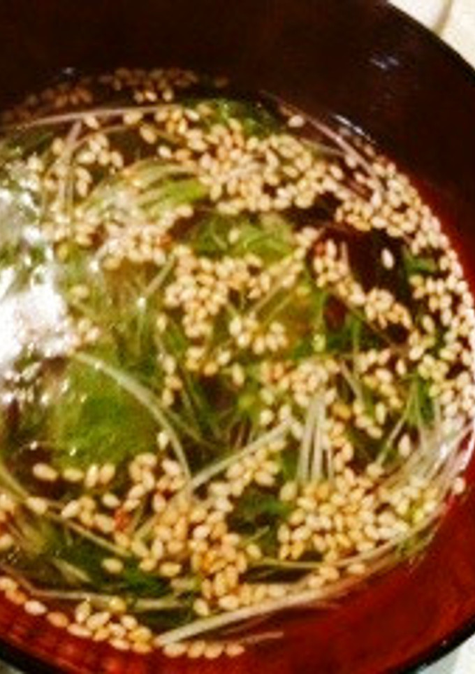 ささみと水菜の簡単スープ-レシピのメイン写真