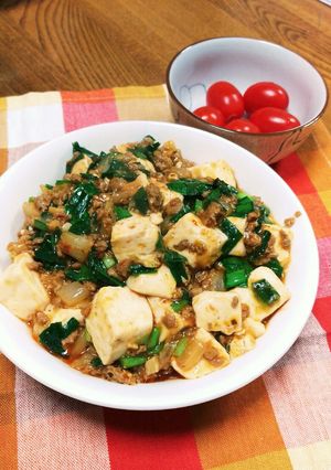 白菜たっぷり!冬の麻婆豆腐我が家風♪-レシピのメイン写真