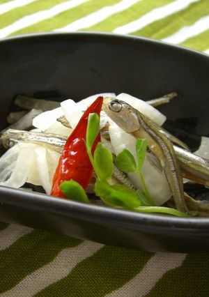 超かんたん！煮干（じゃこ）の南蛮漬け風-レシピのメイン写真