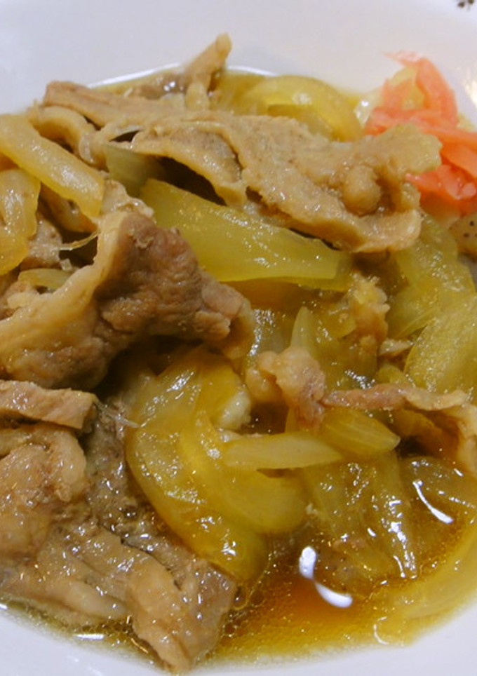 豚バラと玉ねぎの豚丼風-レシピのメイン写真