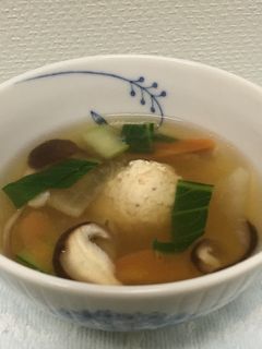 簡単♪ 鶏団子の中華春雨スープ 10分-レシピのメイン写真
