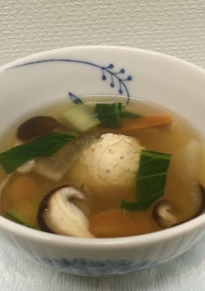 簡単♪ 鶏団子の中華春雨スープ 10分-レシピのメイン写真