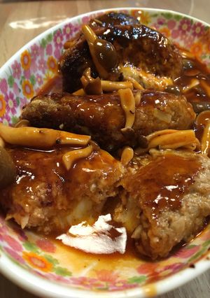 ジューシー！チーズin豆腐ハンバーグ-レシピのメイン写真