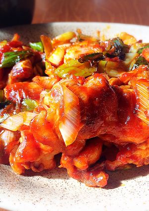 鶏肉とネギの炒め物〜！-レシピのメイン写真