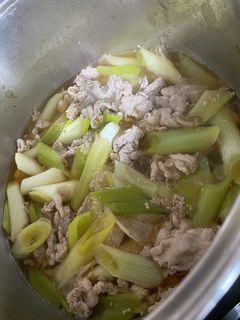 豚こまとトロトロクタクタ長ネギの簡単煮物-レシピのメイン写真