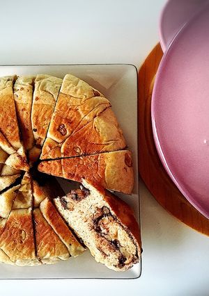 ルクルーゼで焼くチョコとクルミのパン-レシピのメイン写真