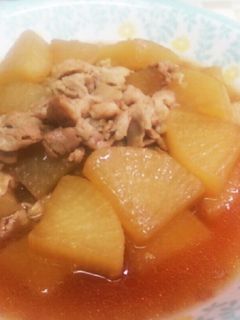 大根と豚バラの炒め煮-レシピのメイン写真