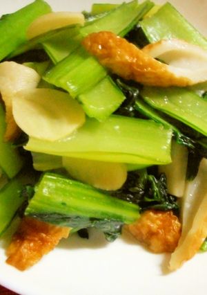 小松菜とちくわの中華風炒め物-レシピのメイン写真