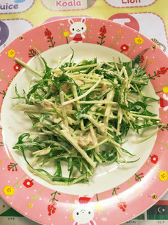 子供も大好き☆簡単シャキシャキ水菜サラダ-レシピのメイン写真
