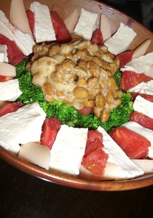 ■節約レシピ納豆と豆腐で親子サラダ■-レシピのメイン写真