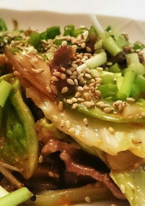 牛肉とキャベツの中華味噌炒め-レシピのメイン写真