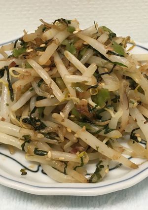 簡単♪ もやしの高菜ちりめん炒め 3分-レシピのメイン写真