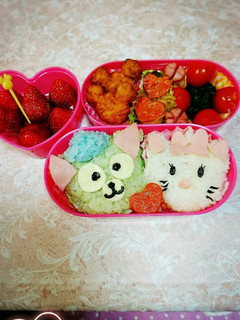 キャラ弁☆ジェラトーニ♥マリーちゃん-レシピのメイン写真