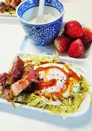 朝食に簡単卵料理！ソースで巣籠もり卵-レシピのメイン写真
