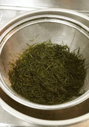 【海の京都】生アカモクの下処理方法-レシピのメイン写真