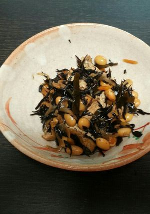 出汁がら昆布入りひじき煮-レシピのメイン写真