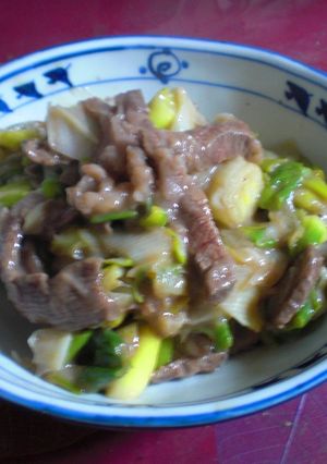 やわらかとろーり！牛肉とお葱の炒め煮-レシピのメイン写真