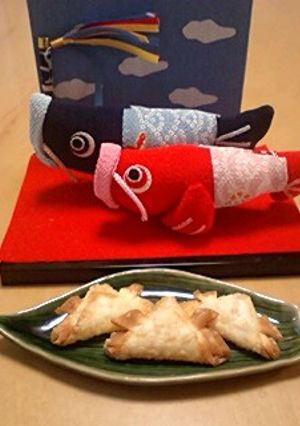 シュウマイ折り紙☆かぶと揚げ♪-レシピのメイン写真