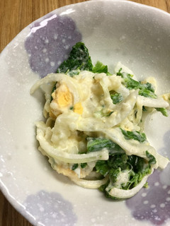 菜の花とたまご入りのポテトサラダ-レシピのメイン写真