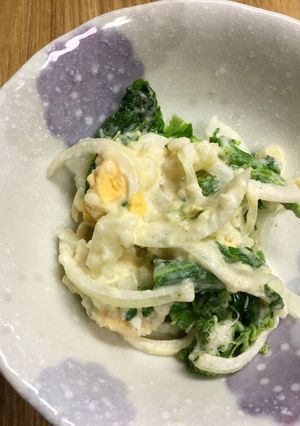菜の花とたまご入りのポテトサラダ-レシピのメイン写真