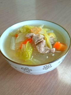 春キャベツ☆炒め豚汁!(全工程写真付き)-レシピのメイン写真