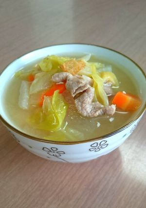 春キャベツ☆炒め豚汁！(全工程写真付き)-レシピのメイン写真